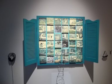 Portrait général de la murale de divers quartiers réalisée par les élèves de l'école Charles-LeMoyne.